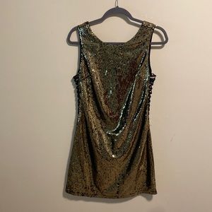Rue21 Sequin Gold Dress